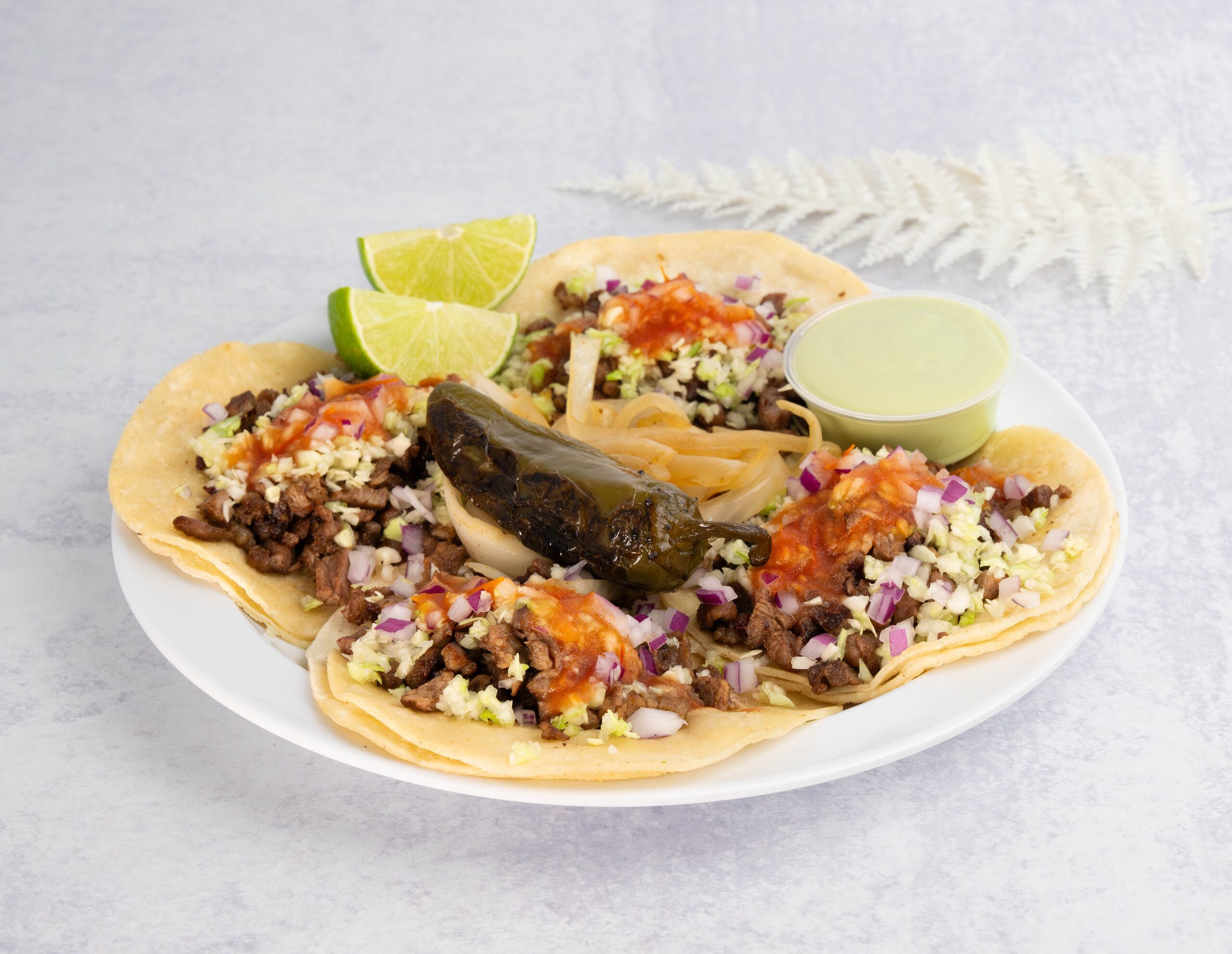Carne asada street tacos